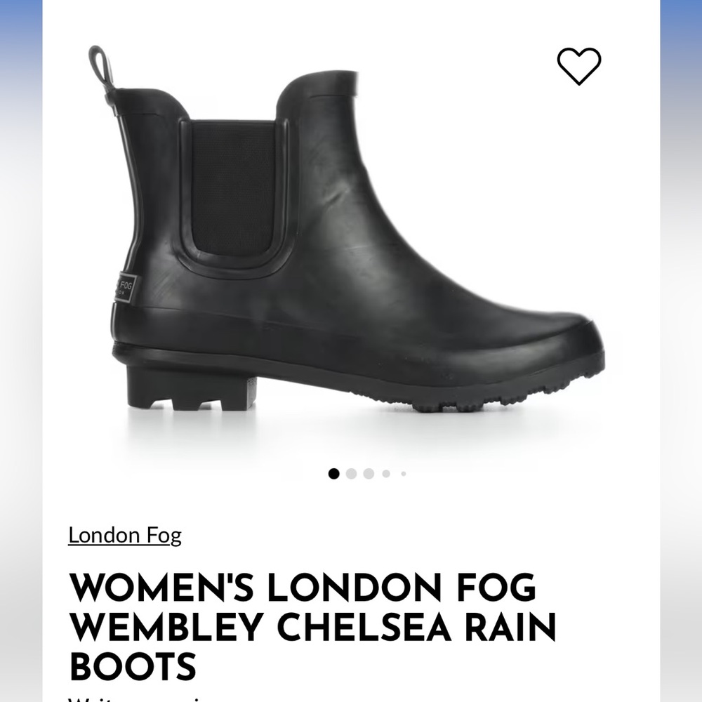 London Fog Women's Black Wembley Chelsea Boots